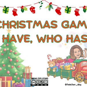 CHRISTMAS GAME. I HAVE, WHO HAS?