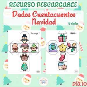Dados cuentacuentos de Navidad