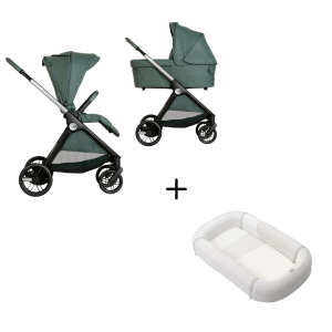 Carrito de bebé Duo Bellagio y Flexi + Nido Mommy Pod 3 en 1 Chicco