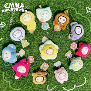 Blind Box Lucky Emma: Rua Rua Zoo Scented Plush Keychain Series