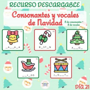 Consonantes y vocales navideñas
