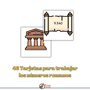 48 tarjetas para trabajar la escritura de números romanos