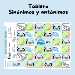 Tablero sinónimos y antónimos