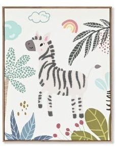 Cuadro lienzo animal cebra Selva Item