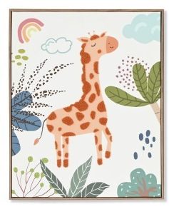 Cuadro lienzo animal jirafa Selva Item