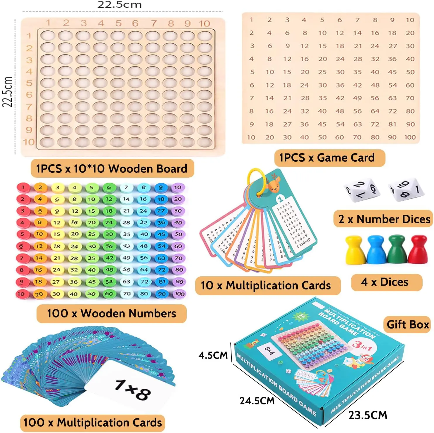 Juego Pizarra de multiplicación 3 en 1 - Imagen 3
