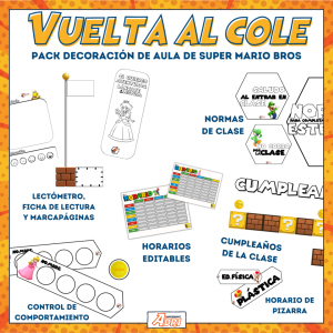 PACK DECORACIÓN DE AULA SUPER MARIO BROS