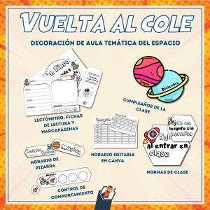 PACK DECORACIÓN AULA UNIVERSO