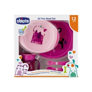 Set de Primeras Comidas Chicco 12m+ Rosa – 3567