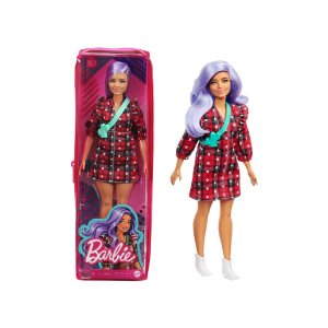 Barbie Fashionista con Vestido de Cuadros Rojos – 4858