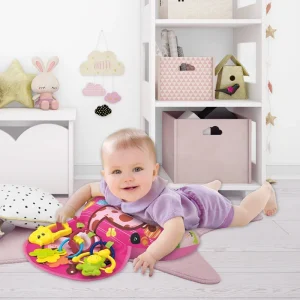 Almohada Tummy Time Jirafa Pink