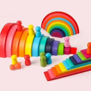 Bloques de Construcción Montessori Rainbow Stacker