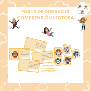 COMPRENSIÓN LECTORA: DISFRACES