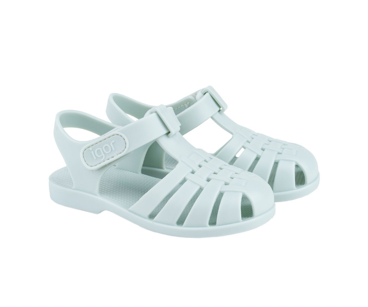 Cangrejeras Infantiles con Velcro Menta