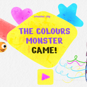 THE COLOURS MONSTER GAME AND COLOURING PICTURE