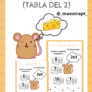 Ratón Comilón Tabla del 2