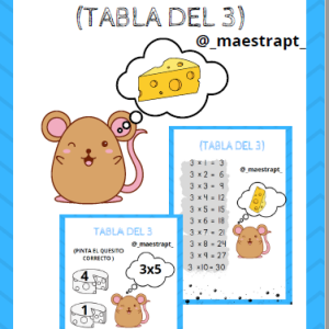 Ratón Comilón Tabla del 3