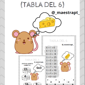 Ratón Comilón Tabla del 6