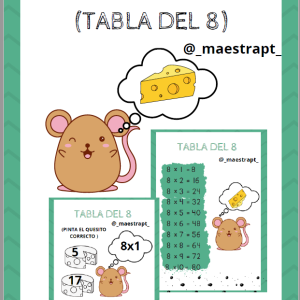 Ratón Comilón Tabla del 8