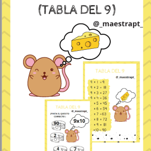 Ratón Comilón Tabla del 9