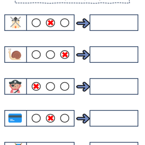 Actividad habilidades fonológicas – quitar silabas