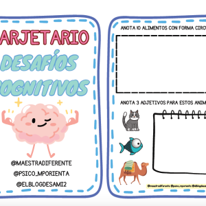 Tarjetario desafíos cognitivos