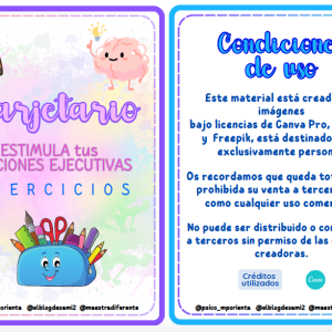 Tarjetario estimula tus funciones ejecutivas