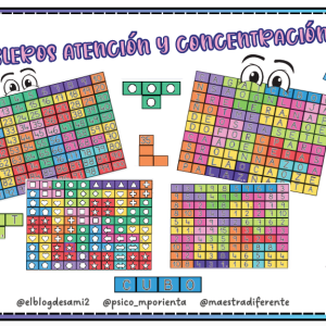 Tableros de atención y concentración