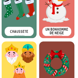 FLASHCARDS VOCABULARIO NAVIDEÑO FRANCÉS