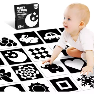 Tarjetas Estimulación Alto Contraste Bebé Visual (0 a 3 m)