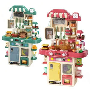 Cocina Fashion con Vapor Luz y Agua 70 Cm y 49 pcs