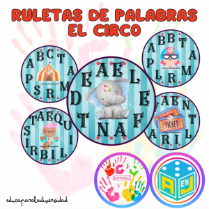 RULETAS DE LAS PALABRAS DEL CIRCO