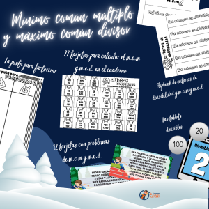 Pack Mínimo común múltiplo y Máximo común divisor