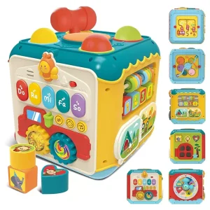 Cubo Didáctico Grande 7 en 1 con Sonido y Luces Huanger