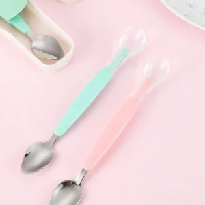 Cuchara doble función raspadora