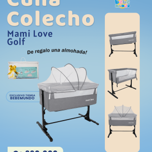Cuna Colecho Mami Love Golf Gris – 17097