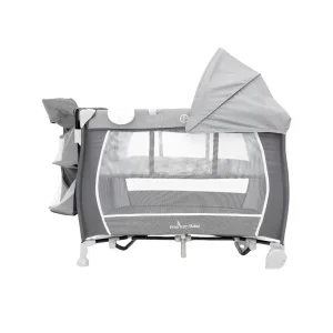 Cuna Corralito Premium Baby Austin con Cambiador Gris – 20964