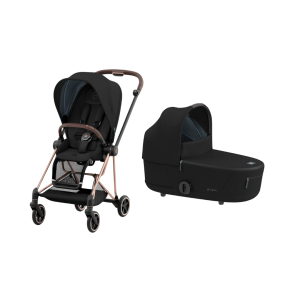 Carrito de bebé Duo Mios Onyx Black Rose Gold Cybex