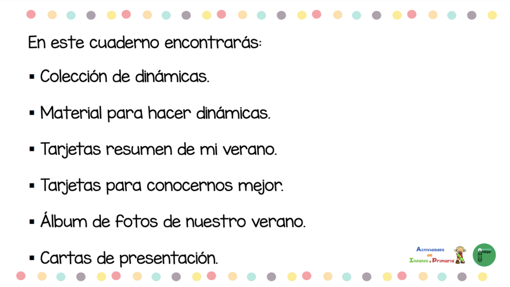 CUADERNO DE MATERIALES: PRIMEROS DÍAS DE CLASE - Imagen 2