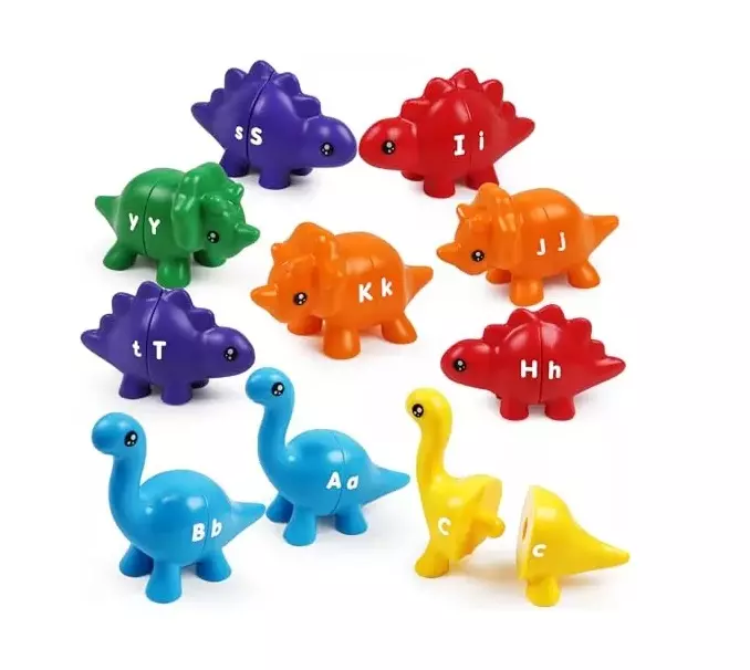 Dinosaurio Montessori De Clasificación Abecedario - Imagen 2