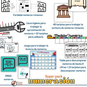 Súper pack numeración