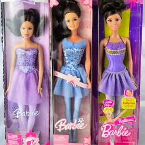 Lote x3 Barbie & Teresa Ballet Lila