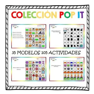 COLECCIÓN POP IT 105 TABLEROS 36 TIPOS DE ACTIVIDADES