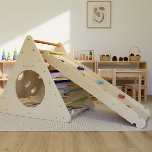 Triangulo pikler + rampa tobogán