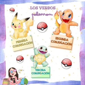 Conjugaciones verbales con Pokemon