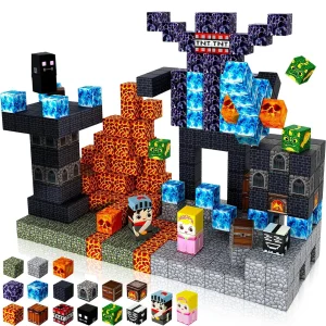 Juego STEM de Cubos Magneticos 100  pcs Black