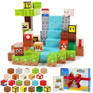Juego STEM de Cubos Magneticos 117 pcs Mario