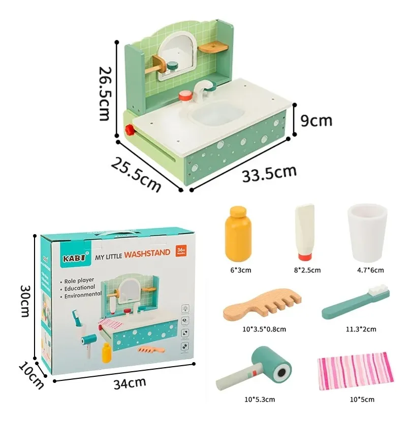 Juego Tocador de Madera Infantil – Kabi - Imagen 7