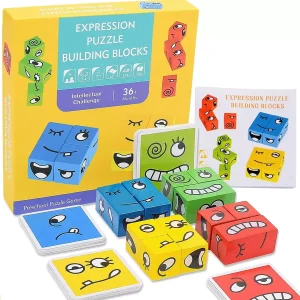 Juego de cubos didácticos de emociones para niños