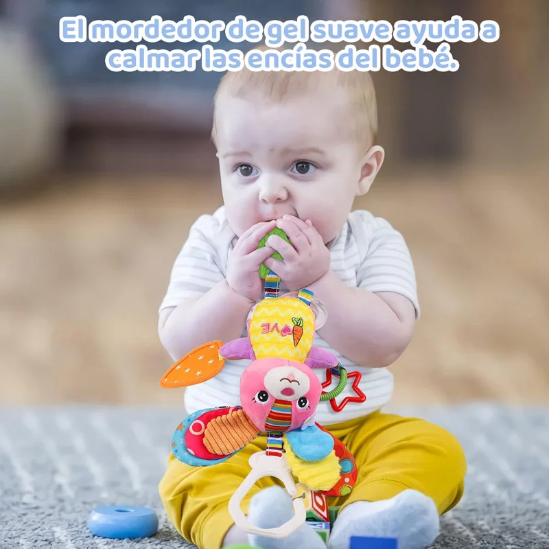 Juguete Colgador Sensorial de Felpa (Conejito Mimos) - Imagen 3